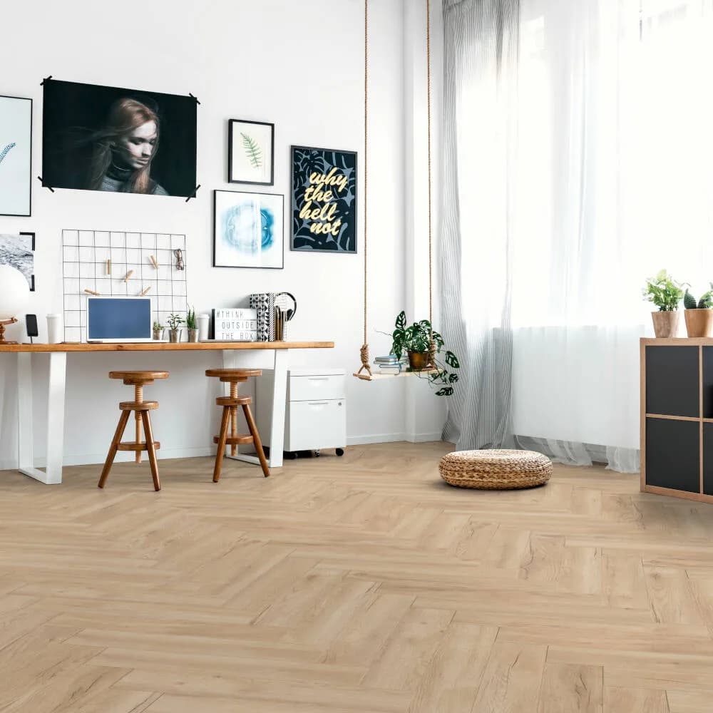 Herringbone Toulouse Oak, 1,238 м²