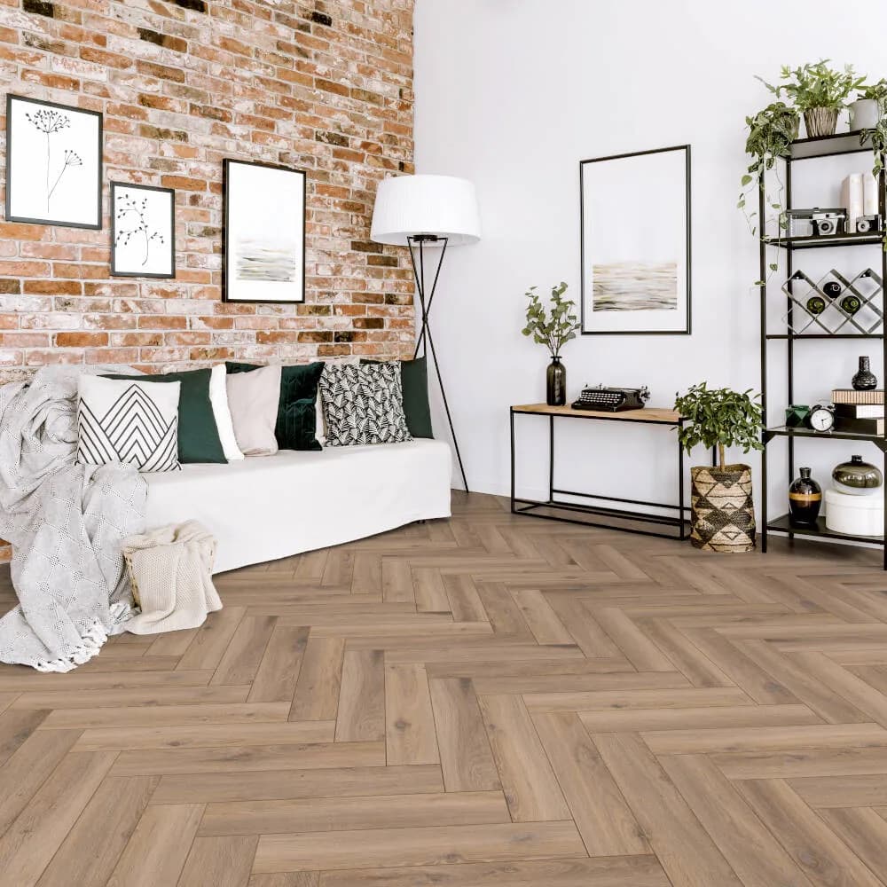 Herringbone Metz Oak, 1,238 м²