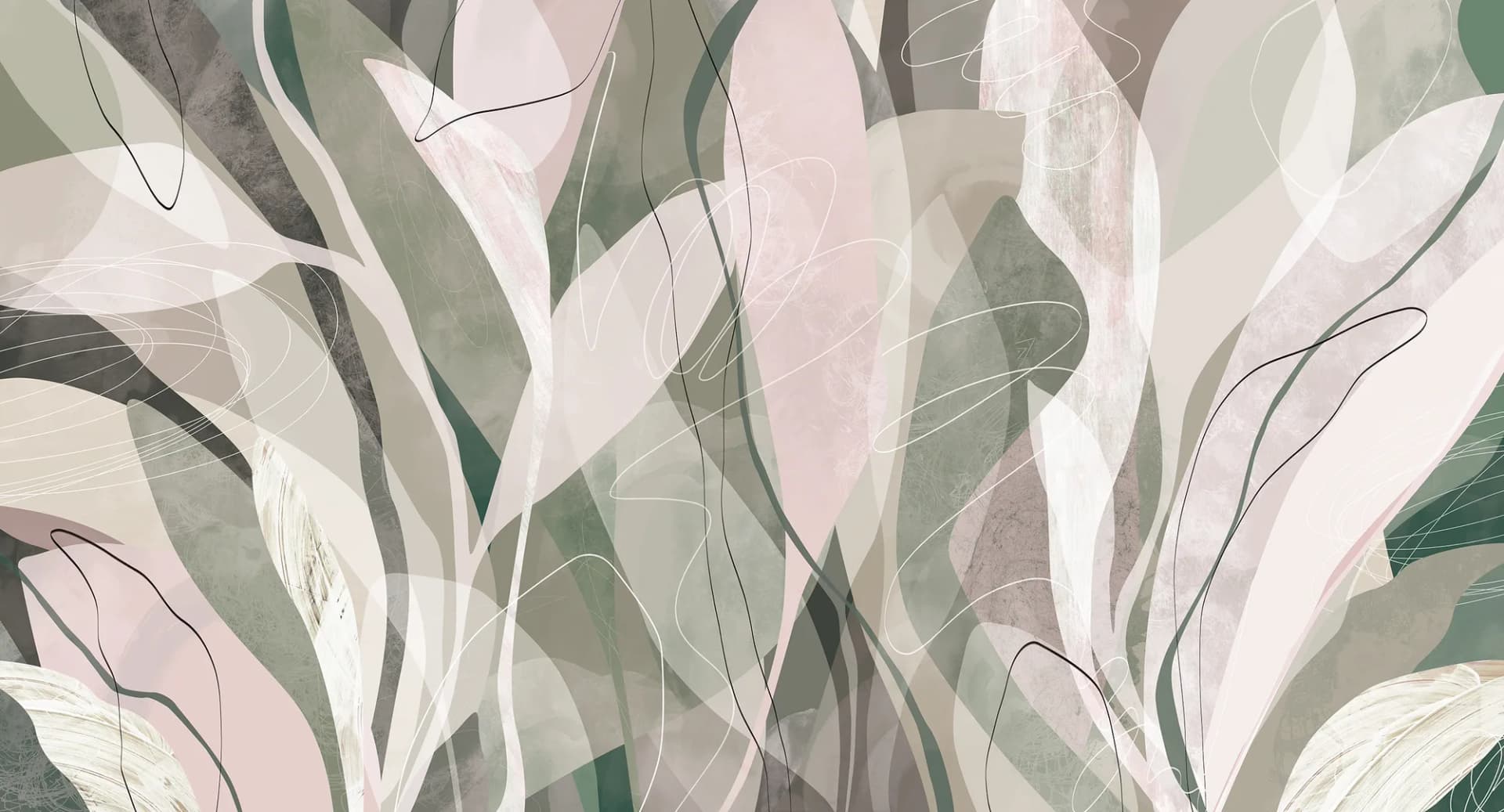 Фотообои Creativille CV-454204 (Abstract leaves 454204) — Creativille